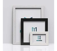 FramesPlus White Distressed 20"x16" (50.8 x 40.6cm) Solid Wood Photo Picture Poster Frames Element Range