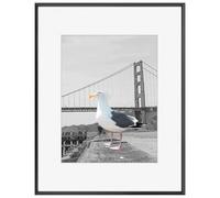 Frametory, 16x20 Metal Picture Frame Collection, Aluminum Photo Frame with Ivory Color Mat for 11x14 Picture & Real Glass (Black)