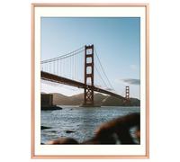Frametory Metal Picture Frame with Mount Size 12x16 Inch (11x14 Mount) Real Glass Aluminum Photo Frame Collection Rose Gold (1 Pack)