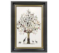 FRAMEWOLD 20 x 30 cm Picture Frame Black Poster Frame Front Opening 19.5 x 29.5 cm Wood Grain Table Decoration and Wall Mounting