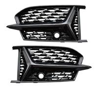 Framework Compatible With For S6 A6 C8 RS6 S Series 2018 2019 2020 2021 2022 2023 2024 Car Front Bumper Grille Cover Fog Light Bezel Grill