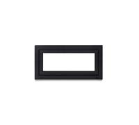 Framex Basement Window Plastic Window Interior White / Exterior Anthracite Width x Height 100 x 45 cm (1000 x 450 mm) Double (32 mm) Rotating Tilting DIN Left