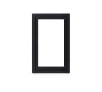 Framex Basement Window Plastic Window Interior White / Exterior Anthracite Width x Height 70 x 115 cm (700 x 1150 mm) Double (32 mm) Rotating Tilting DIN Left