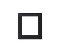 Framex Basement Window Plastic Window Interior White / Exterior Anthracite Width x Height 75 x 85 cm (750 x 850 mm) Double Compartment (32 mm) Rotating Tilting DIN Right