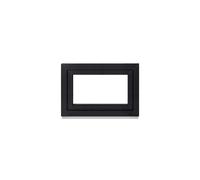 Framex Basement Window Plastic Window Interior White / Exterior Anthracite Width x Height 85 x 55 cm (850 x 550 mm) 2 Compartments (32 mm) Rotating Tilting DIN Right