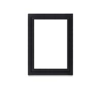 Framex Basement Window Plastic Window Interior White / Exterior Anthracite Width x Height 95 x 120 cm (950 x 1200 mm) Double (32 mm) Rotating Tilting DIN Left