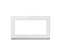 Framex Basement Window Tilting Window White 110 x 80 cm Double 32 mm (4/24/4) Window Plastic Window Width x Height (1100 x 800 mm) Function Tilt Window