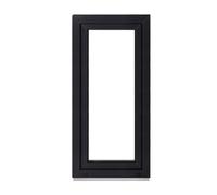 Framex Cellar Window Plastic Window Interior White / Exterior Anthracite Width x Height 45 x 90 cm (450 x 900 mm) Double Compartment (32 mm) Rotating Tilting DIN Left