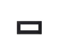 Framex Cellar Window Plastic Window Interior White / Exterior Anthracite Width x Height 90 x 40 cm (900 x 400 mm) Double Compartment (32 mm) Rotating Tilting DIN Left