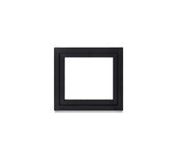 Framex Cellar Window Plastic Window Interior White / Exterior Anthracite Width x Height 90 x 80 cm (900 x 800 mm) Double Compartment (32 mm) Rotating Tilting DIN Right