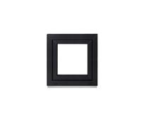 Framex Cellar Window Small Window Interior White / Exterior Anthracite Width x Height 65 x 65 cm (650 x 650 mm) 2 Compartments (32 mm) Rotating Tilting DIN Left