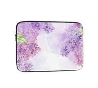 Framing Lilac Flowers in Blossom Laptop Case 12 inch, Shockproof Protective Computer Sleeve Cover Water Resistant Laptop Bag Carrying Tablet Cover Briefcase Handbags Gifts for Men Women