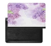 Framing Lilac Flowers in Blossom Passport Holder Cover Wallet RFID Blocking Leather Passport Wallet Passport Cover Passport Protector Credit Card Hold Travel Accessories