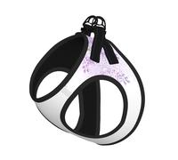 Framing Lilac Flowers In Blossom Print Adjustable Harness Leash Set For Cats And Dogs, Soft Breathable Kitten Puppy Mesh Vest With Reflective Design, Escape-Proof Lead For Small Pets Walking Training