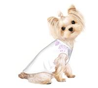 Framing Lilac Flowers in Blossom print Dog Clothes T Shirts for Small Dogs Breathable Puppy Kitten Dog Shirts for Pet Dogs Cats