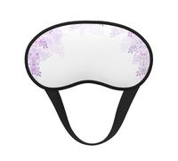 Framing Lilac Flowers in Blossom Print Sleep Eye Mask Light Blocking Soft and Comfortable Night Eye Blinder for Women Men for Sleeping Travel Night Shift