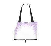 Framing Lilac Flowers print Puppy Carrier Walking Dog Bags Pets Dogs Carrier Bags for small Dogs and Cat and Rabbit