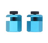 Framing Square Attachment Jig Aluminium Alloy Stair Gauge Easy Grip Layout Tool for Stair Longitudinal Beam Rafter Layout Blue 2 Pack