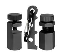 Framing Square Gauge - Fixes Angle Drift, Hexagon Outline Style Modern Finish, Forty Seven Millimetre + Bracket Hook, Thick Aluminium Alloy Material Block - for Rafter Layouts & Trade Sites
