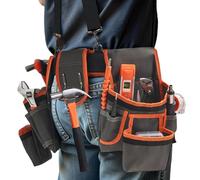 Framing Tool Belt - Cause of Utility Tools | Adjustable Waist Rack with Shoulder Straps and 19 Pockets for Electrician Plumbing Repairs Maint Task Improvement Projects