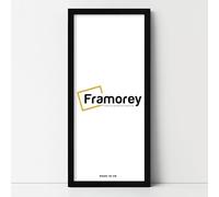 FRAMOREY Black Wood Effect Frame, Panorama Style Picture Frame, 22x11 Inch Size Wall Art Hanging Photo Frame, Home Decor Frame, Best Picture Frame For Gifts