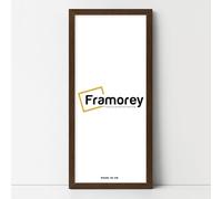 FRAMOREY Framing Serene life Memories 16x9 Inch Walnut Wood Effect Panorama Style Picture Frame, Modern Rustic, Brown