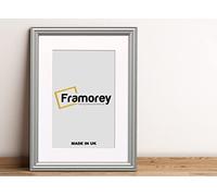 FRAMOREY LW Antique Style Photo Frames 14x11" Size Silver Picture Frame With 11x9" Size White Mount, Modern Art Picture Frames, Wall Hanging Poster Frame, Photo Print Frames