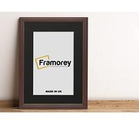 FRAMOREY LW Antique Style Photo Frames 23x17" Size Mahogany Picture Frame With 19x13" Size Black Mount, Modern Art Picture Frames, Wall Hanging Poster Frame, Photo Print Frames