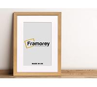 FRAMOREY LW Antique Style Photo Frames 60x70CM Size Oak Picture Frame With 50x60CM Size White Mount, Modern Art Picture Frames, Wall Hanging Poster Frame, Photo Print Frames