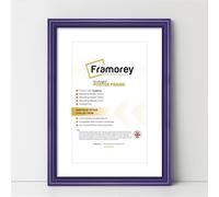 FRAMOREY LW Antique Style Photo Frames 60x80CM Size Purple Picture Frame With 50x70CM Size White Mount, Modern Art Picture Frames, Wall Hanging Poster Frame, Photo Print Frames