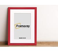 FRAMOREY LW Antique Style Photo Frames 60x80CM Size Red Picture Frame With 50x70CM Size White Mount, Modern Art Picture Frames, Wall Hanging Poster Frame, Photo Print Frames