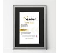 FRAMOREY LW Antique Style Photo Frames A2 Size Silver Picture Frame With A3 Size Black Mount, Modern Art Picture Frames, Wall Hanging Poster Frame, Photo Print Frames