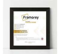 Framorey Modern Flat Ash Black Photo Frames 17x17 Inch Size Picture Frame Free Standing and Wall Hanging Poster Frames, Premium Quality Photo Frames With an MDF Backing Board