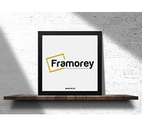 Framorey Modern Flat Ash Black Photo Frames 20x20 CM Size Picture Frame Free Standing and Wall Hanging Poster Frames, Premium Quality Photo Frames With an MDF Backing Board