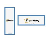 Framorey Modern Flat Blue Photo Frames, 17x11 Inch Size Picture Frame, Handmade Wooden Frames, Personalized Poster Frames, Certificate Frames