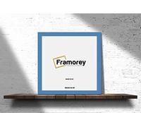 Framorey Modern Flat Blue Photo Frames 35x35 CM Size Picture Frame Free Standing and Wall Hanging Poster Frames, Premium Quality Photo Frames With an MDF Backing Board
