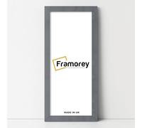 Framorey Modern Flat Dark Grey Photo Frames, 16x5 Inch Size Picture Frame, Handmade Wooden Frames, Personalized Poster Frames, Certificate Frames