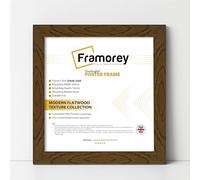 Framorey Modern Flat Dark Oak Photo Frames 13x13 Inch Size Picture Frame Free Standing and Wall Hanging Poster Frames, Premium Quality Photo Frames With an MDF Backing Board