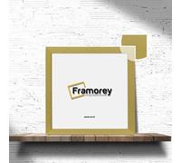 Framorey Modern Flat Gold Photo Frames 14x14 Inch Size Picture Frame Free Standing and Wall Hanging Poster Frames, Premium Quality Photo Frames With an MDF Backing Board