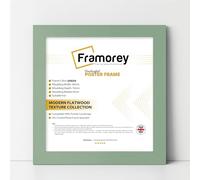 Framorey Modern Flat Green Photo Frames 11x11 Inch Size Picture Frame Free Standing and Wall Hanging Poster Frames, Premium Quality Photo Frames With an MDF Backing Board