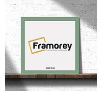 Framorey Modern Flat Green Photo Frames 60x60 CM Size Picture Frame Free Standing and Wall Hanging Poster Frames, Premium Quality Photo Frames With an MDF Backing Board