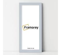 Framorey Modern Flat Light Grey Photo Frames, 100x35CM Size Picture Frame, Handmade Wooden Frames, Personalized Poster Frames, Certificate Frames