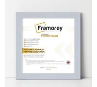 Framorey Modern Flat Light Grey Photo Frames 8x8 Inch Size Picture Frame Free Standing and Wall Hanging Poster Frames, Premium Quality Photo Frames With an MDF Backing Board