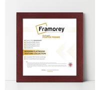 Framorey Modern Flat Mahogany Photo Frames 7x7 Inch Size Picture Frame Free Standing and Wall Hanging Poster Frames, Premium Quality Photo Frames With an MDF Backing Board