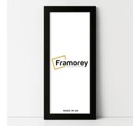 Framorey Modern Flat Matt Black Photo Frames, 30x10 Inch Size Picture Frame, Handmade Wooden Frames, Personalized Poster Frames, Certificate Frames