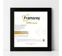 Framorey Modern Flat Matt Black Photo Frames 7x7 Inch Size Picture Frame Free Standing and Wall Hanging Poster Frames, Premium Quality Photo Frames With an MDF Backing Board