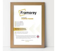 Framorey Modern Flat Picture Frames, Beech Photo Frames 50x60 CM Size Picture Frame, Collage Photo Frames For Wall Décor, Landscape & Horizontal Poster Frames, Various Sizes