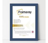 Framorey Modern Flat Picture Frames, Blue Photo Frames 32x22 Inch Size Picture Frame, Collage Photo Frames For Wall Décor, Landscape & Horizontal Poster Frames, Various Sizes