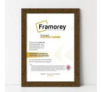 Framorey Modern Flat Picture Frames, Dark Oak Photo Frames A4-297X210MM Size Picture Frame, Collage Photo Frames For Wall Décor, Landscape & Horizontal Poster Frames, Various Sizes
