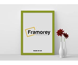 Framorey Modern Flat Picture Frames, Lime Green Photo Frames A1-840X594MM Size Picture Frame, Collage Photo Frames For Wall Décor, Landscape & Horizontal Poster Frames, Various Sizes